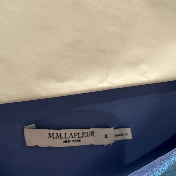 MM Lafleur Jillian dress blue 6 office style - Picture 4 of 4